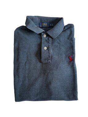 Polo Ralph Lauren Navy Blue Polo Shirt Red Pony - Small